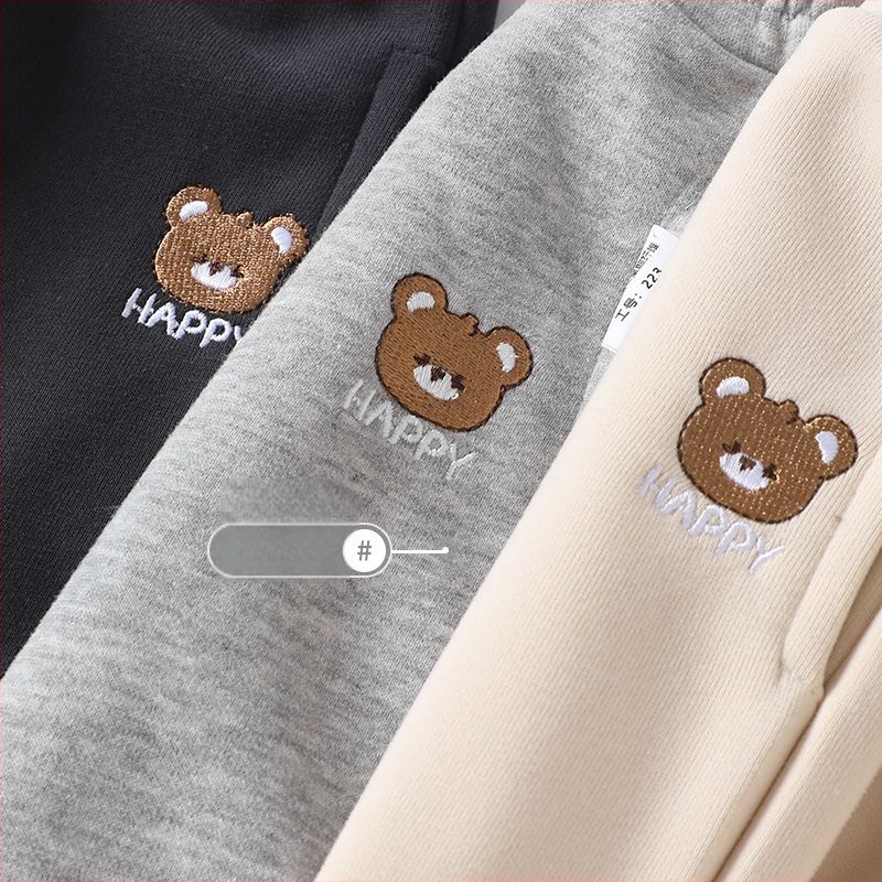 Laste igapäevased puuvillased püksid karikatuurimustriga, elastne vöö, pikad, 1–3-aastastele