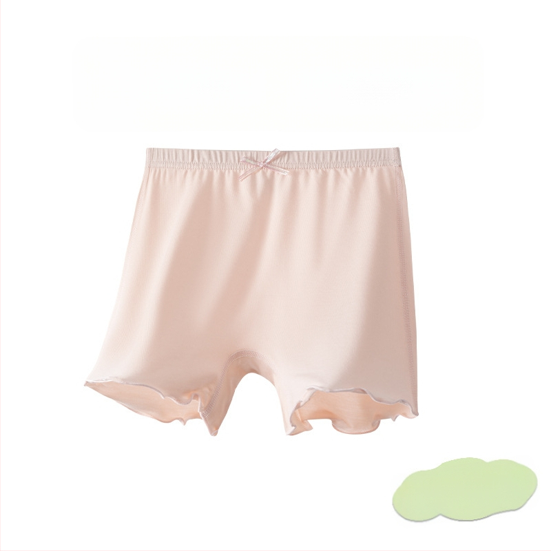 Mergaitėms vasariniai modalinio medvilnės šortai, klasė A anti-slydimo, vidutinė juosta, 3–8 metų