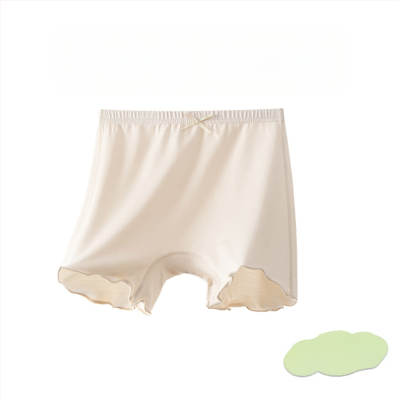 Mergaitėms vasariniai modalinio medvilnės šortai, klasė A anti-slydimo, vidutinė juosta, 3–8 metų