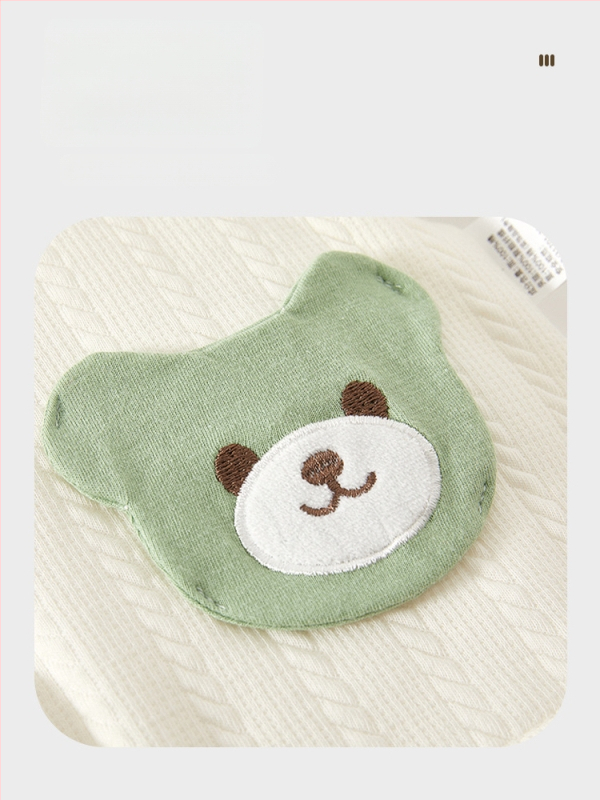 Beebi puuvillane talvetopp V-kaelusega, väliskangas 95% puuvill, sisemine 100% puuvill, pehme töötlemine, vanus 1–3 aastat