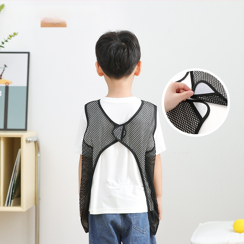 Vaikams skirta vandeniui atspari dažymo smock be rankovių su karikatūrų raštu, poliesteris, 3–8 metų amžiaus