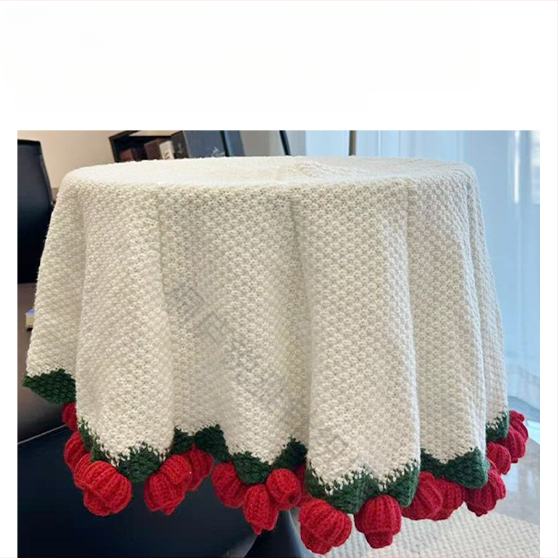 Rožių puokštės pledas - rankų austas su gėlių raštu, poliesteris, 500–799 g, pavasaris ir ruduo, susitraukimas 2–3%