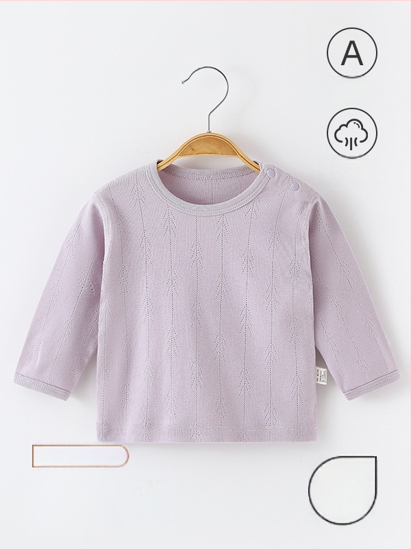 Unisex top za novorođenčad s dugim rukavima od 100% pamuka, A razred