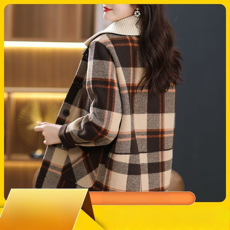 Kardiganas su apykakle, storas megztinis dryžių raštu, poliesterio-viskozės mišinys, aukštos temperatūros apdaila, Žiemos kolekcija 2025