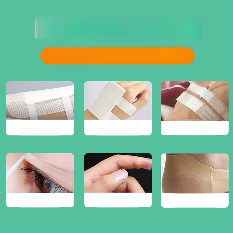 PE mikroporų skaidri juosta infuzijai – lengvai plystanti lipni plėvelė, prisitaikanti prie spaudimo lipalas, spausdintas logotipas, storis 2 mm