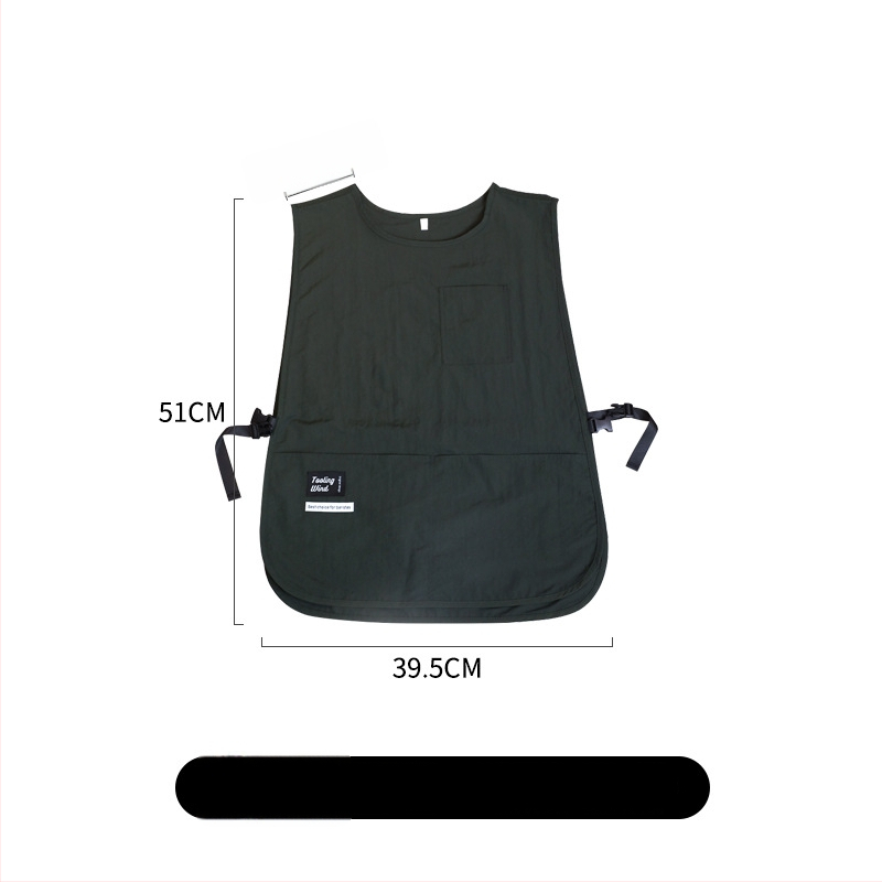 Köögirätik - varrukateta, mustusevastane, veekindel kangas, Korea stiil