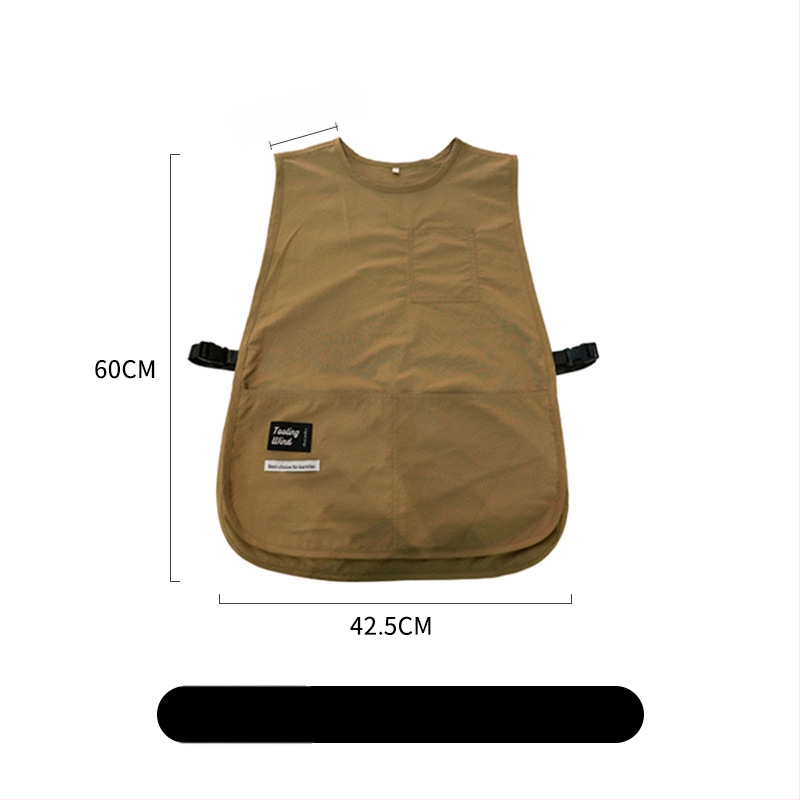 Köögirätik - varrukateta, mustusevastane, veekindel kangas, Korea stiil