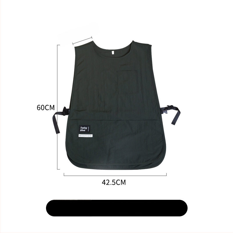 Köögirätik - varrukateta, mustusevastane, veekindel kangas, Korea stiil