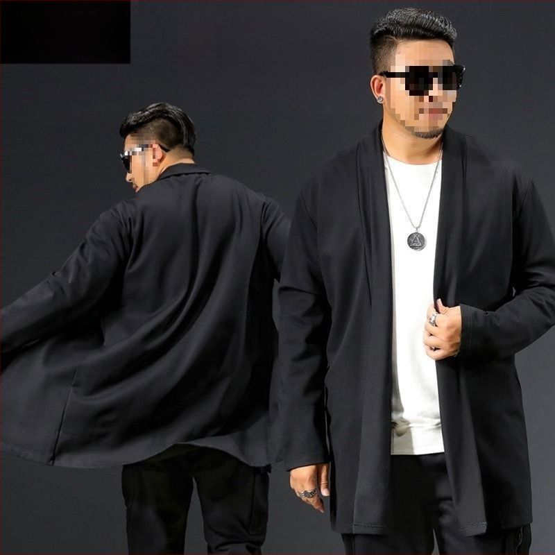 Vīriešu mētelis ar stāvā apkakle un vienrindu aizdari (īsais stils, plāns audums, modal audums, galvenais audums: trušu kažokāds)