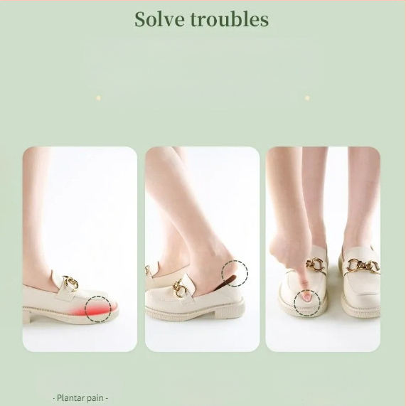 Priekinės dalies padukas aukštakulniams su atminties įdėklu – priešslizinis, skausmo malšinimas