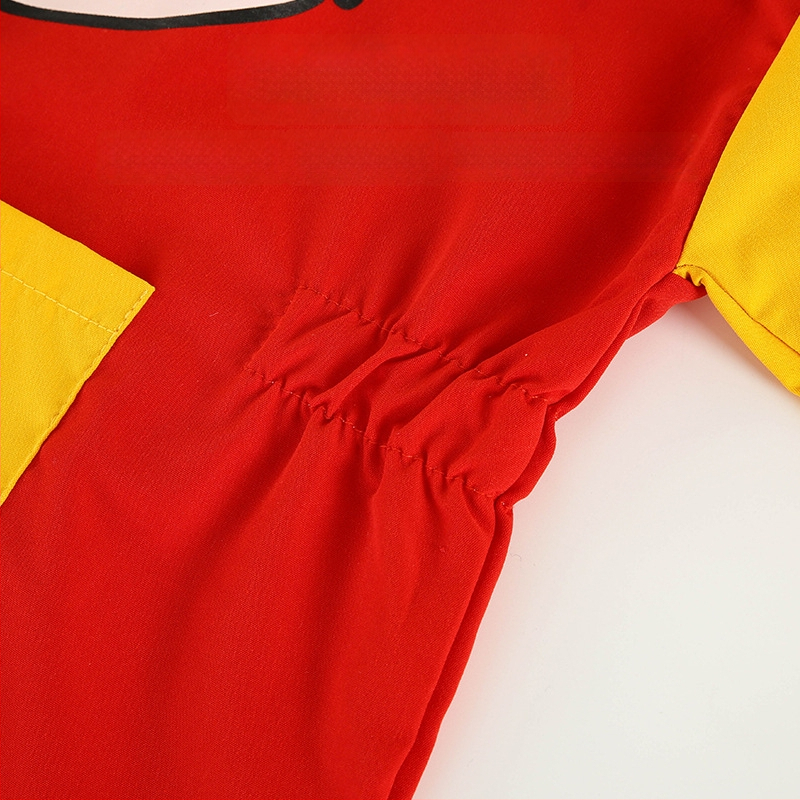 Vaikų vandeniui atsparus viengubas kombinezonas su ilgomis rankovėmis, animacinio piešinio raštas, 100% poliesteris, prekinis ženklas Anbei Child, saugos klasė A