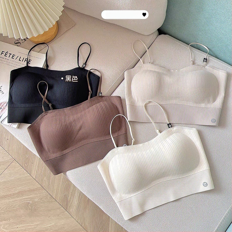 Sewatu lõhivõõtud õla all bustier padjaga, nailon, 3/4 kauss, toru-top