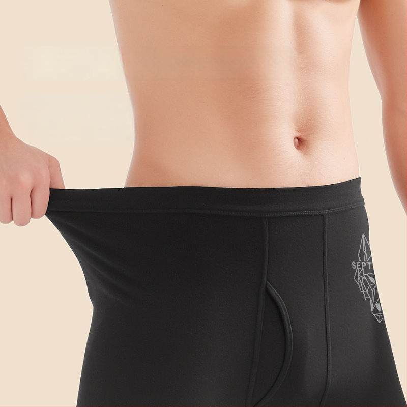 Vyrų terminės kelnaitės, 2 vnt komplektas — 100% medvilnė, pagrindinis sluoksnis, vidutinio svorio 161–180 g/m², raštai: vienspalviai, gyvūnų, geometriniai