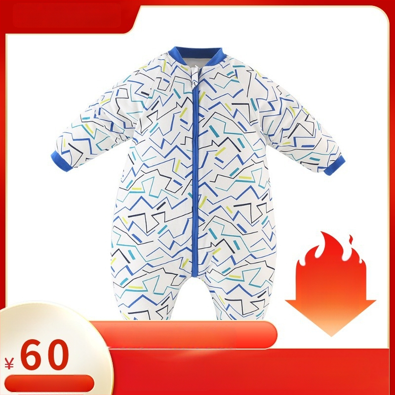 Kūdikių miego maišelis su atskirtomis kojomis, 100% medvilnė, tuščios medvilnės užpildas, svoris 0.55–1.00 kg, Kangbeibang