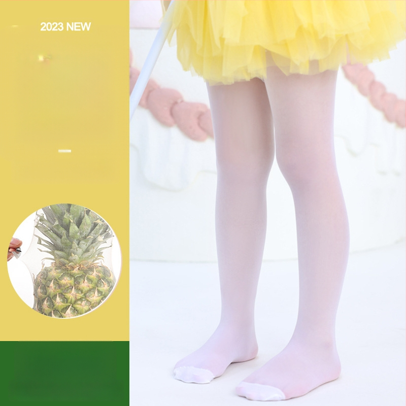 Bērnu baleta zeķbikses ar pretnoslīdošu uzliku – elpojošas, plānas, augsta elastība, spandeksa kokvilnas maisījums