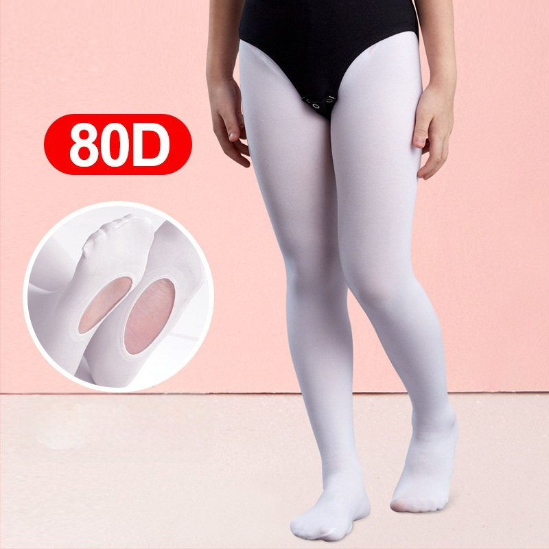 Bērnu baleta zeķbikses ar pretnoslīdošu uzliku – elpojošas, plānas, augsta elastība, spandeksa kokvilnas maisījums