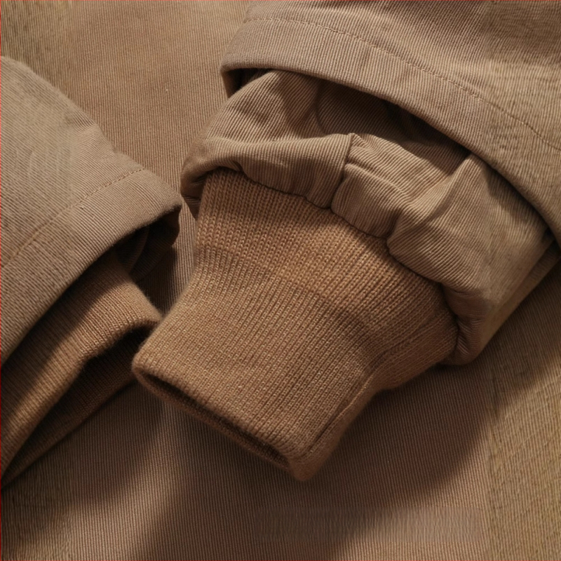 Pánska kapucňová bavlnená prešívaná bunda so flísovou podšívkou, voľný strih, bočné vrecká