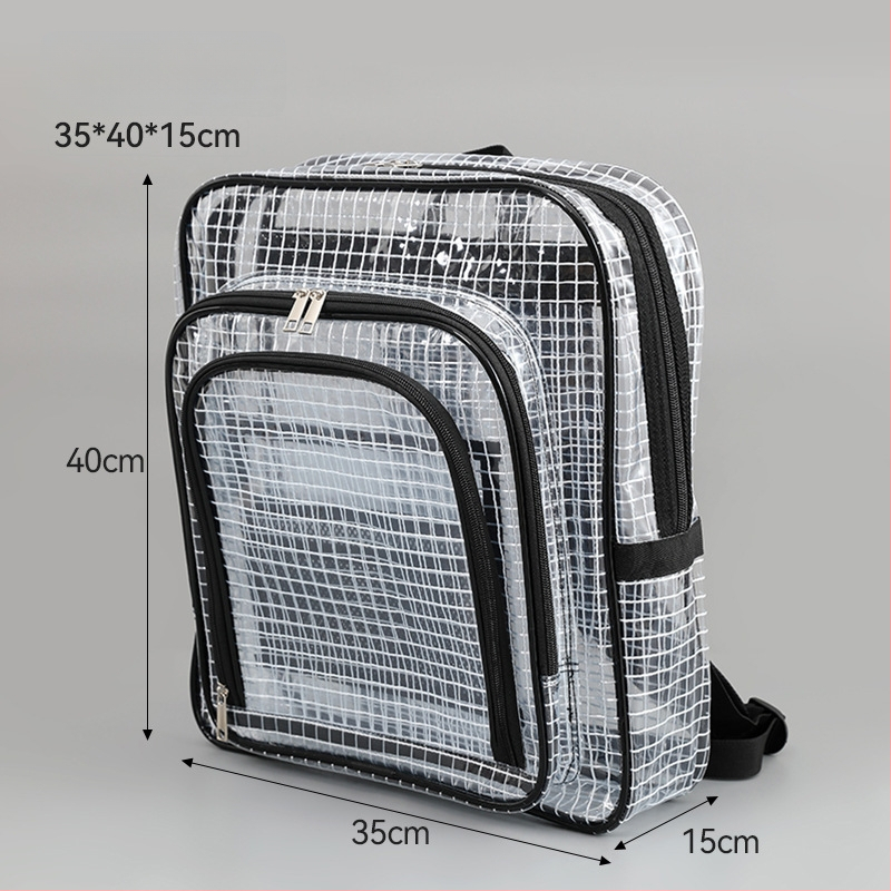 Datoru mugursoma PVC, rūtains raksts, ūdensizturīga, gaisa spilvena siksna, kibera stils