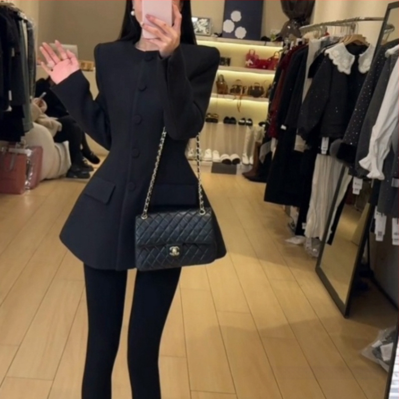 Dámske sako z chenille s kožušinovým golierom, Hepburn štýl retro, štíhla silueta, krátka dĺžka, jednoradové zapínanie