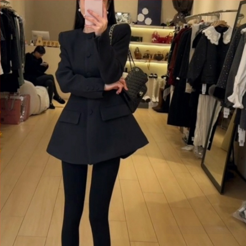 Dámske sako z chenille s kožušinovým golierom, Hepburn štýl retro, štíhla silueta, krátka dĺžka, jednoradové zapínanie