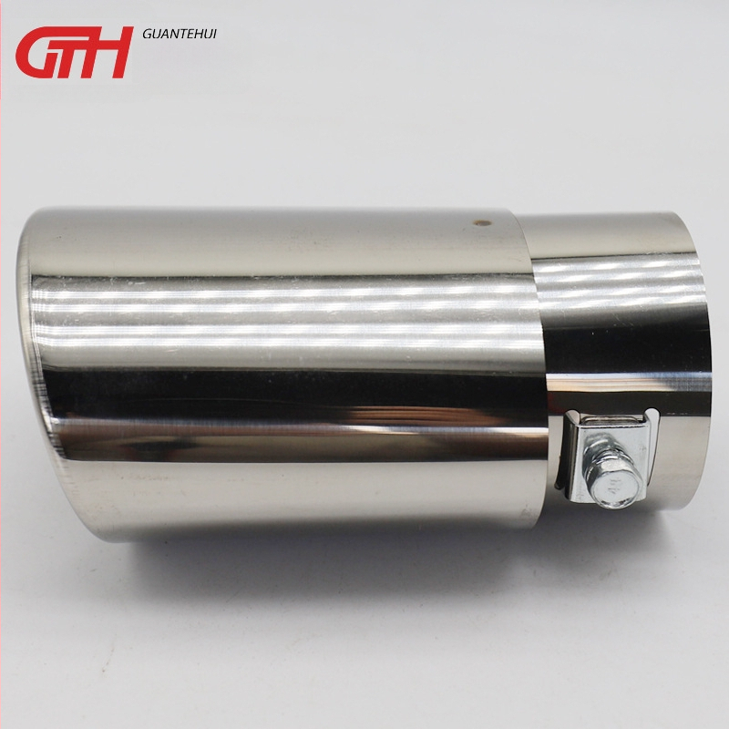 Roostevabast terasest auto väljalasketoru lõpuklapp, mudel 7608, Guan Tehui, universaalne sobivus