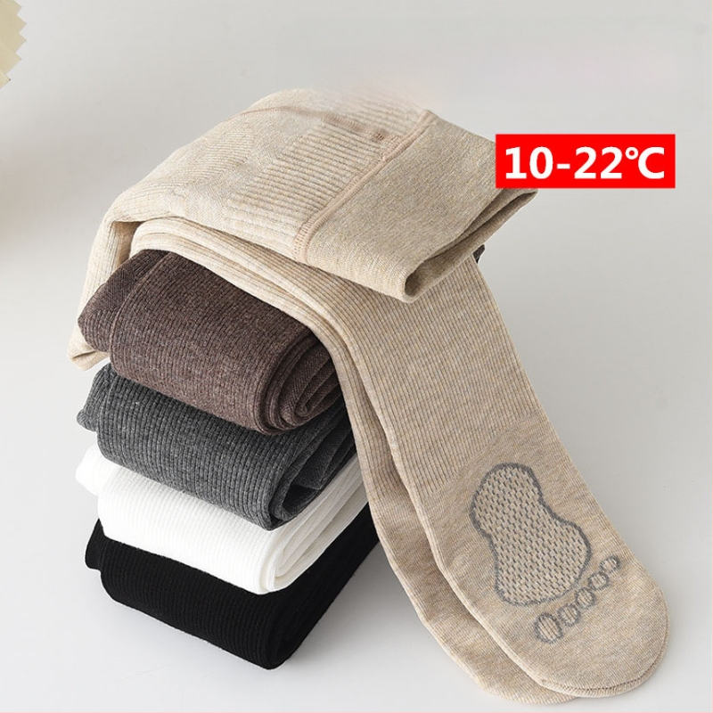 Meiteņu bērnu zeķbikses ar biezinātu pūkainu iekšējo oderi un grafēna zolīti, 78% kokvilna, elpojošas, rudens ziemas