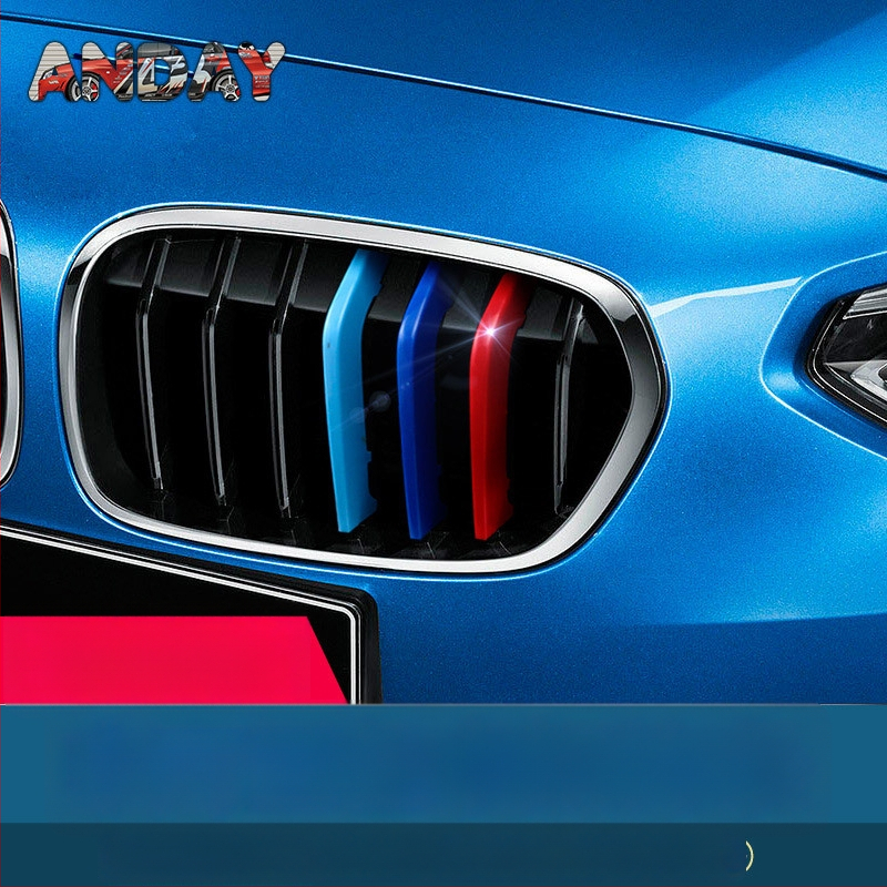 BMW grotinė dekoratyvinė juosta su trimis spalvomis ir snap-on sagtimi – ABS, suderinama su E60, 1/2/3/5 serijomis ir X1–X7, 8 Series