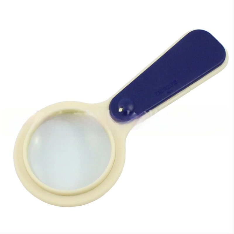 Chuda rankinė didinamoji lupa su LED apšvietimu ir kompasu, skirta skaitymui ir fizikos pamokoms