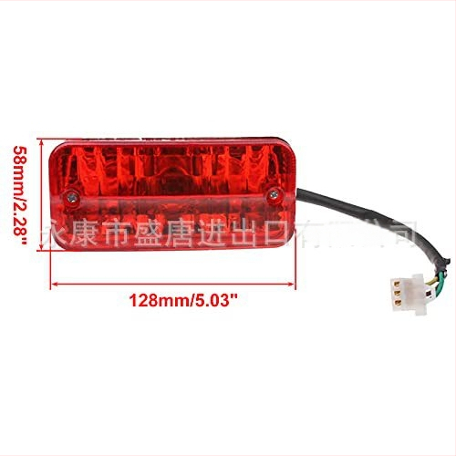 Motociklo galinio žibinto FC50 Beat, modelis J065-001, 12V, plastikinis korpusas, didelis ryškumas