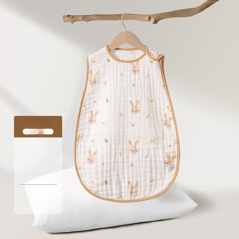 Soft Yun Kūdikio be rankovių miego maišas iš medvilnės vasariškai lengvas anti-kick