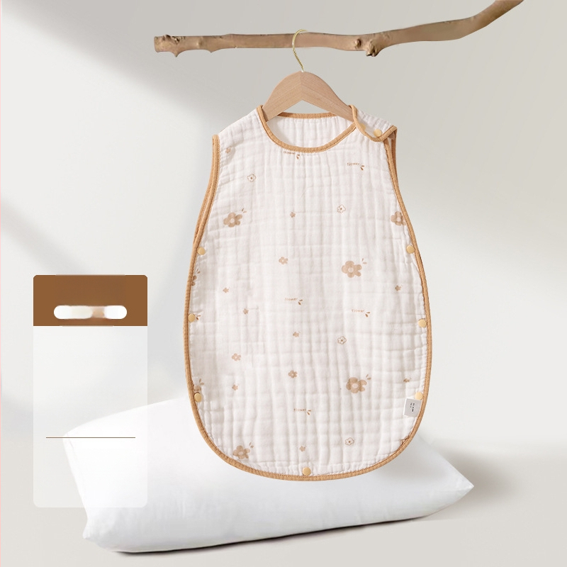 Soft Yun Kūdikio be rankovių miego maišas iš medvilnės vasariškai lengvas anti-kick