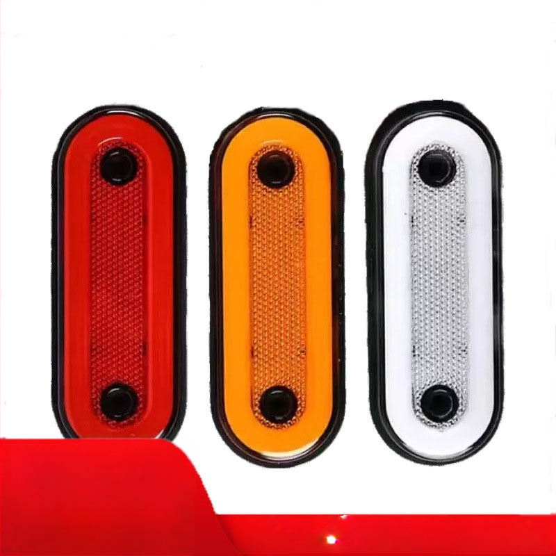 LED galinis žibintas kemperiui su dviejų krypčių šviesos vadovu krašte (24V, medžiaga: geležies plokštė ir inžineriniai plastikai, modelis: dviejų krypčių šviesos vadovas krašte)