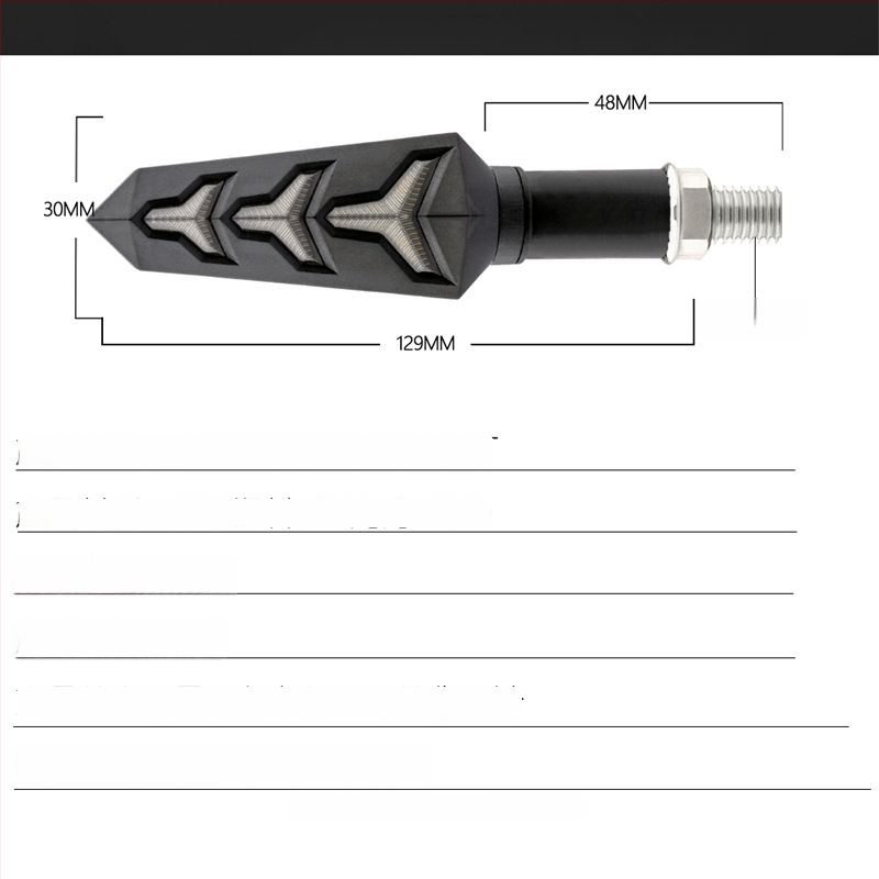 LED-lamp fishbone kujul 12V sõidukitele, universaalne ühilduvus, IP67 veekindel, 50 000 tunni tööiga