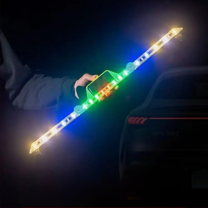 Automobiļa trijstūra brīdinājuma LED gaisma, saules darbība, saliekama, ABS materiāls, 5 W, 5 V