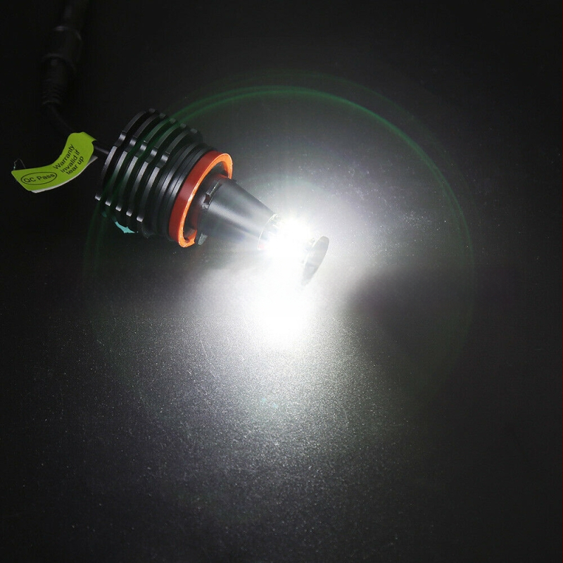 H8 LED Angel Eyes esilaternamoodul - 80W, 1200 lm, 12V, alumiiniumist korpus, 8x3030 LED, BMW E91/E92/E93 ja X5/X6