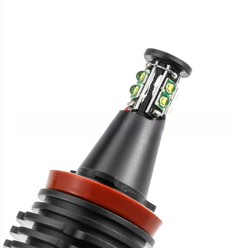 H8 LED Angel Eyes esilaternamoodul - 80W, 1200 lm, 12V, alumiiniumist korpus, 8x3030 LED, BMW E91/E92/E93 ja X5/X6