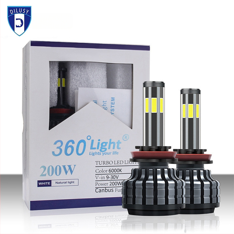 Auto LED esitule kuue külje LED-idega, alumiiniumkorpus, 30W, 9-30V, 10000 lm