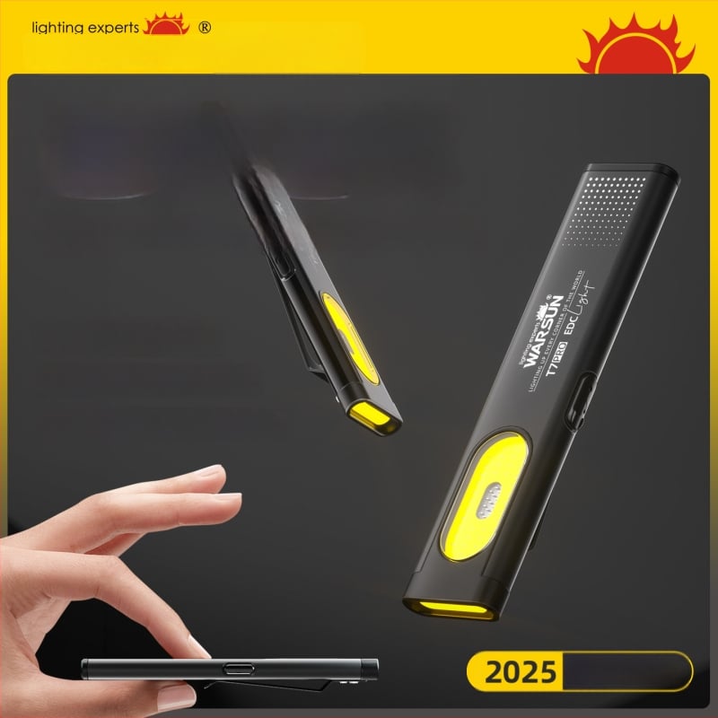 Wolson T7Pro Φακός — επαναφορτιζόμενος, υπερφωτεινός, για εξωτερική χρήση, συμπαγής φορητός φωτισμός εργασίας
