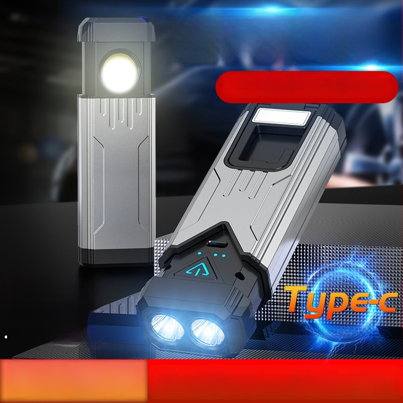 LED pracovné svetlo s COB svetelným zdrojom, USB nabíjanie, magnet, telo z hliníkovej zliatiny, IP6 ochrana