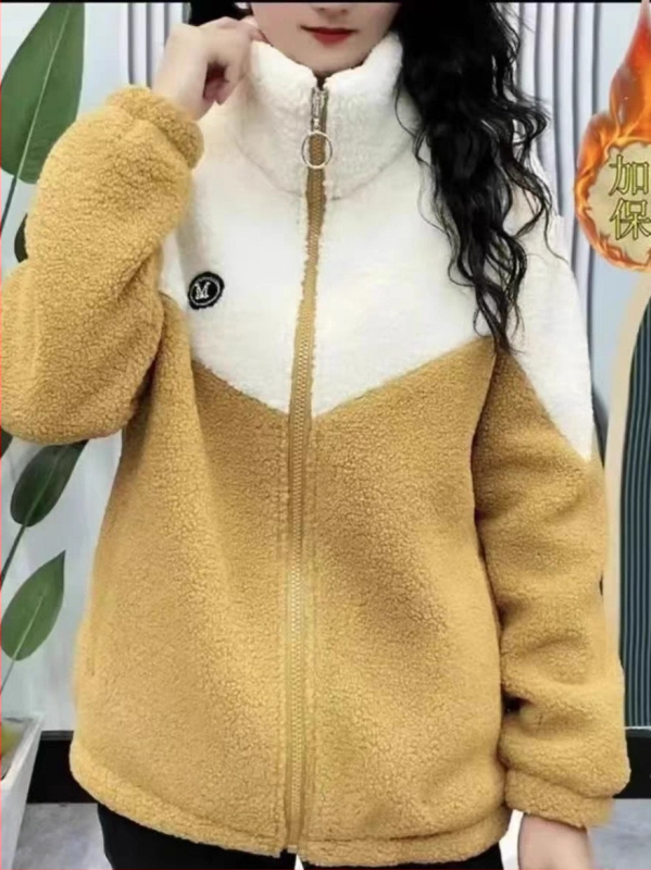 Női középhosszú polár fleece dzseki, laza szabású, álló gallér, cipzárral, hosszú ujjú; anyag: polár fleece; fő anyag: acetát 70–80%