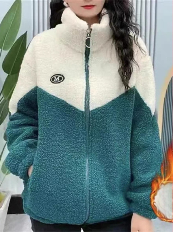 Női középhosszú polár fleece dzseki, laza szabású, álló gallér, cipzárral, hosszú ujjú; anyag: polár fleece; fő anyag: acetát 70–80%