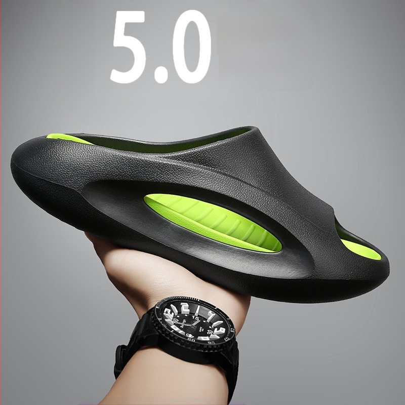 Vyrų sandalai su neslidžia storu padu, EVA viršus ir EVA padas, injekcinė konstrukcija