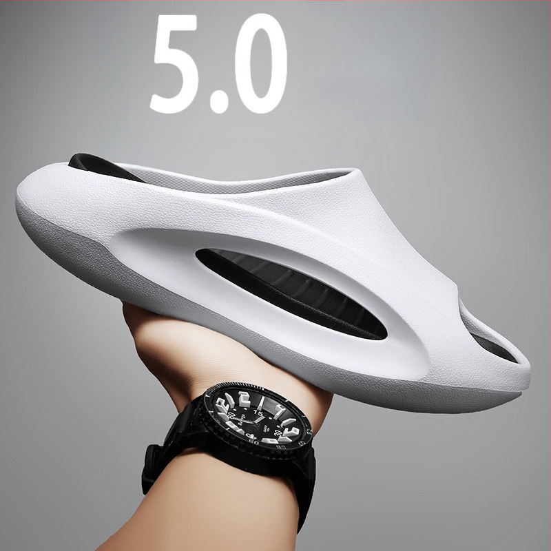 Vyrų sandalai su neslidžia storu padu, EVA viršus ir EVA padas, injekcinė konstrukcija