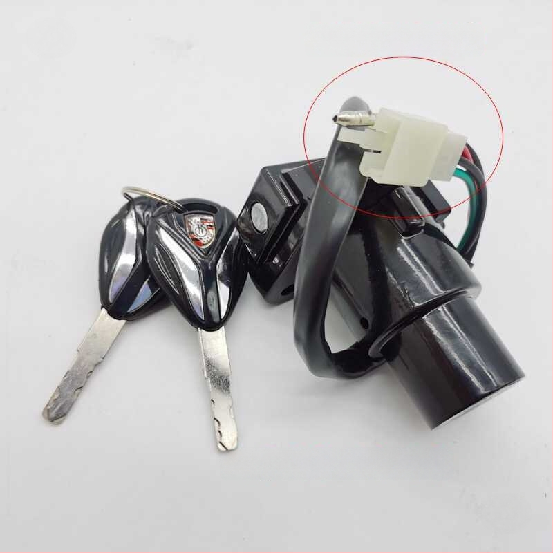 Horizon motociklų uždegimo spyna – užrakinimo liežuvėlis iš cinko lydinio, ilgas stilius, svoris 1,0 kg