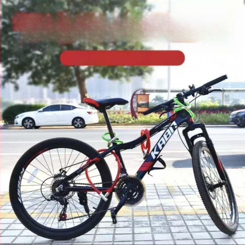 Daugiafunkcinis plieno kabelinis užraktas dviratėms, elektromobiliams ir namų durims, apsauga nuo pjaustymo ir vagystės.