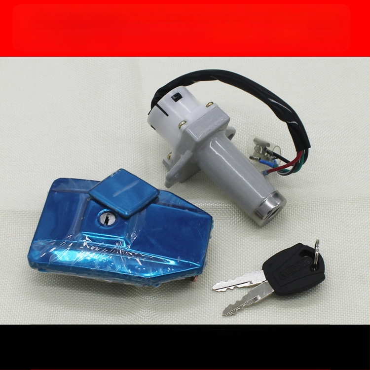 Mojielong WY125 rinkinys motociklui: elektrinė durų spyna, rakto jungiklis ir degalų bakelio dangtelio spyna