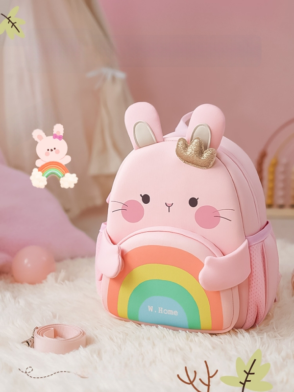 Lapse koolikott kaotustele vastu – hingav, ülilihtne, kulumiskindel, öine heijastus turvalisuse jaoks, loomamustriga