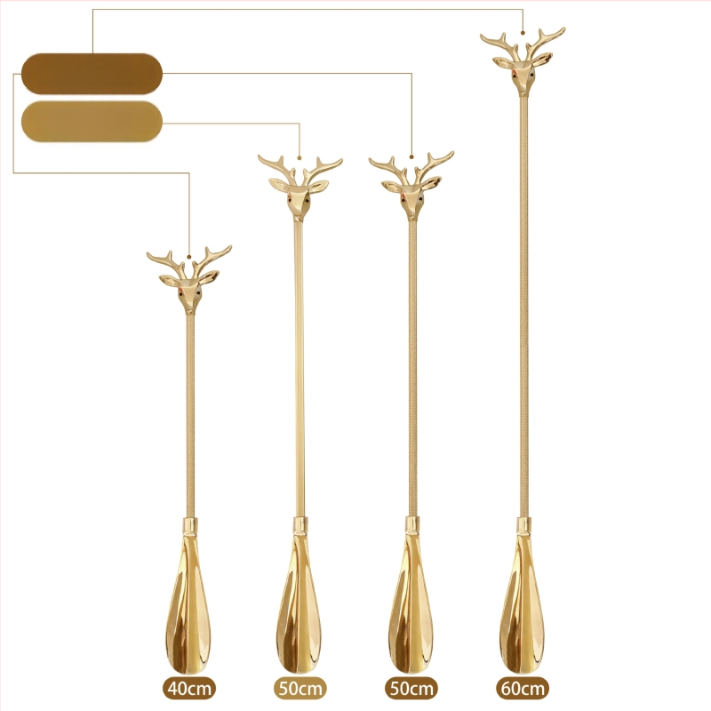 Lineng Xb-5088 obućarska štaka — europskog stila, dugi držač, mesing materijal, bez savijanja