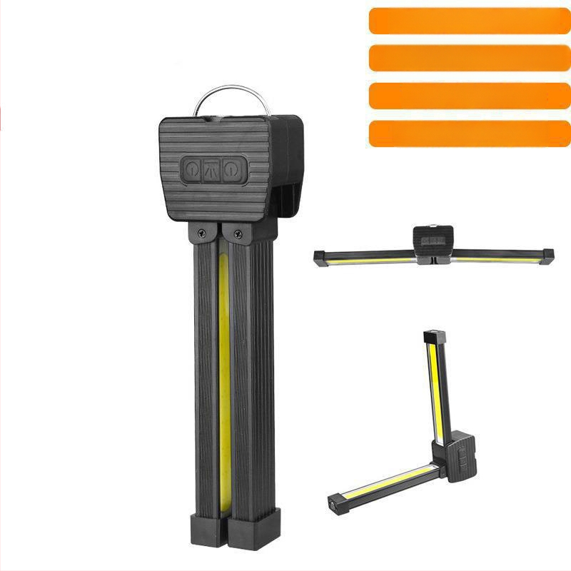 Daudzfunkcionāla COB darba gaisma ar magnētu - 8W, 3.7V, Modelis A55, 300-500 lm, 5000K balta/sarkana gaisma