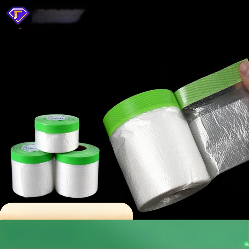 Maskirajući zaštitni film za vanjske zidove i bojanje automobila – plastična osnova, ljepilo na bazi tkanine, viskoznost visoka, papirno jezgro, serija zaštitnog filma